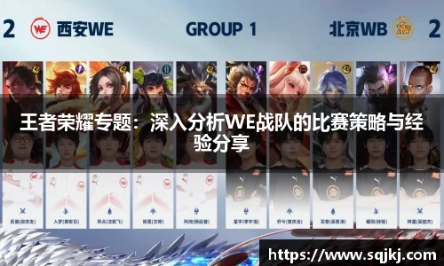 王者荣耀专题：深入分析WE战队的比赛策略与经验分享