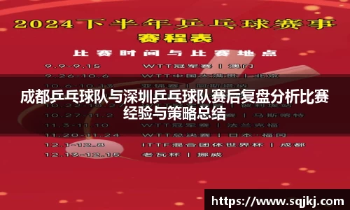 成都乒乓球队与深圳乒乓球队赛后复盘分析比赛经验与策略总结